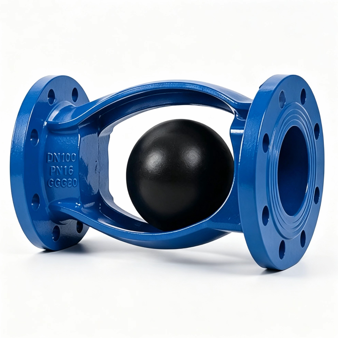 FLANGED BALL CHECK VALVE (NO COVER)