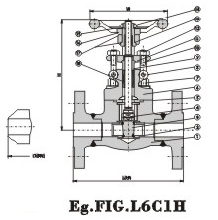 Flanged End Gate Valve 900Lb~1500Lb 